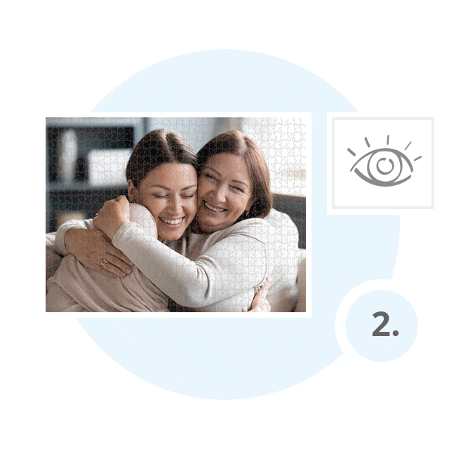 Selectează formatul „1000 de piese XXL”