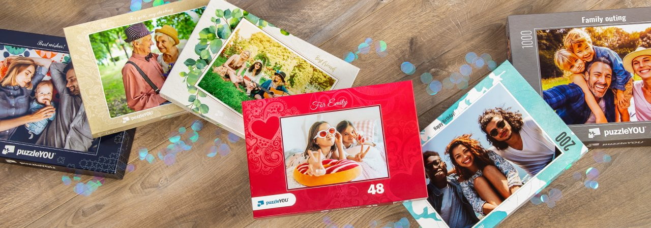 Cutie de puzzle clasică  – culori și modele pentru orice ocazie