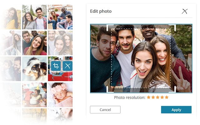 Cum pot modifica decupajul unei imagini?