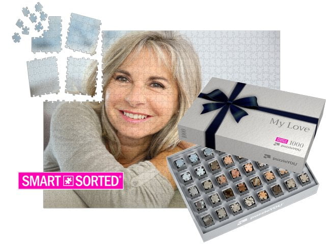 Cutie "Fundă albastră pentru cadou"